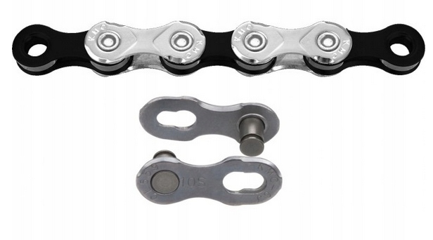 Łańcuch Rowerowy 10 Rzędowy 116 Ogniw Kmc X10.93 Silver/black