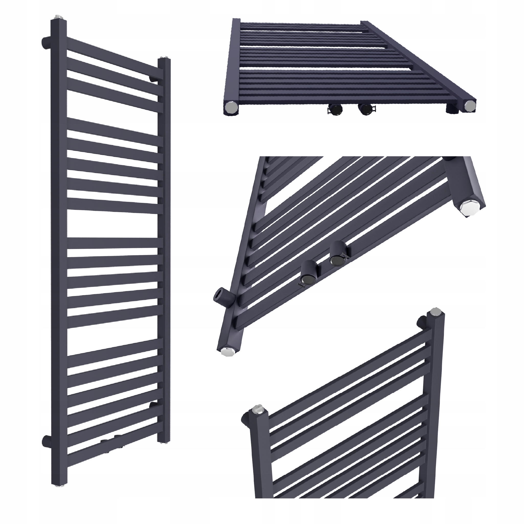 Koupelnový radiátor Royal-middle 750x530 Grafitový