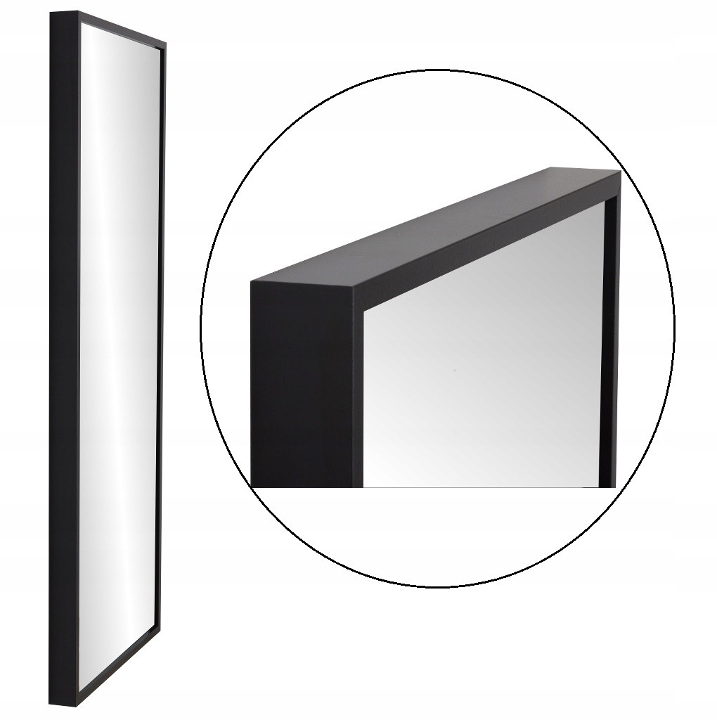 

Lustro 160X60 Pudełkowa wąska rama Premium
