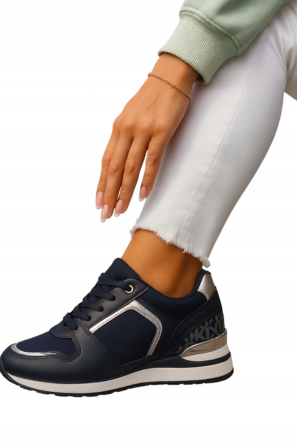 Dámské černé sportovní boty Adidasy dámské Boty Sneakersy na platformě 40