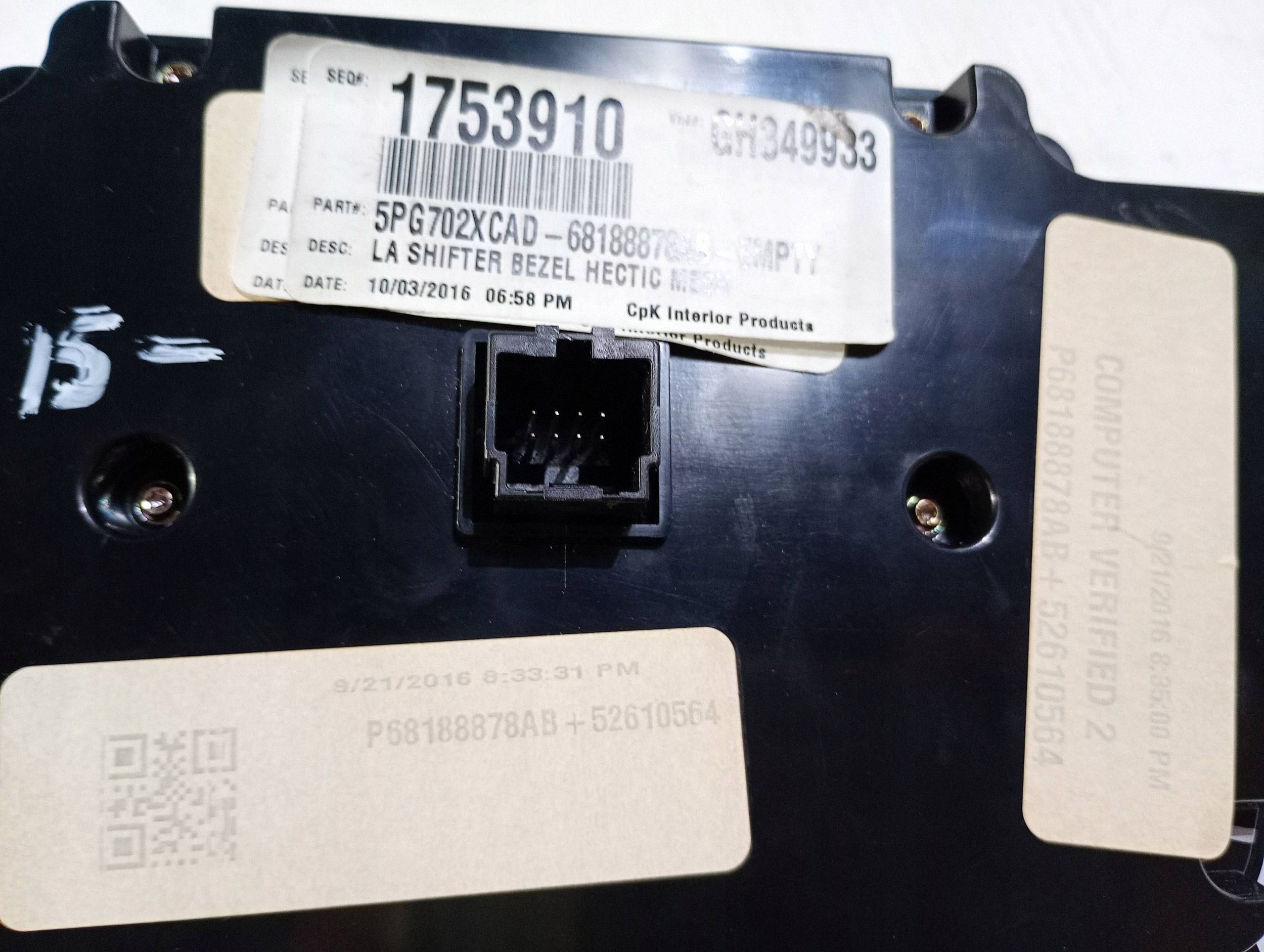 Panel Bedienteil des lüfters klimaanlage radia Dodge Challenger 2015