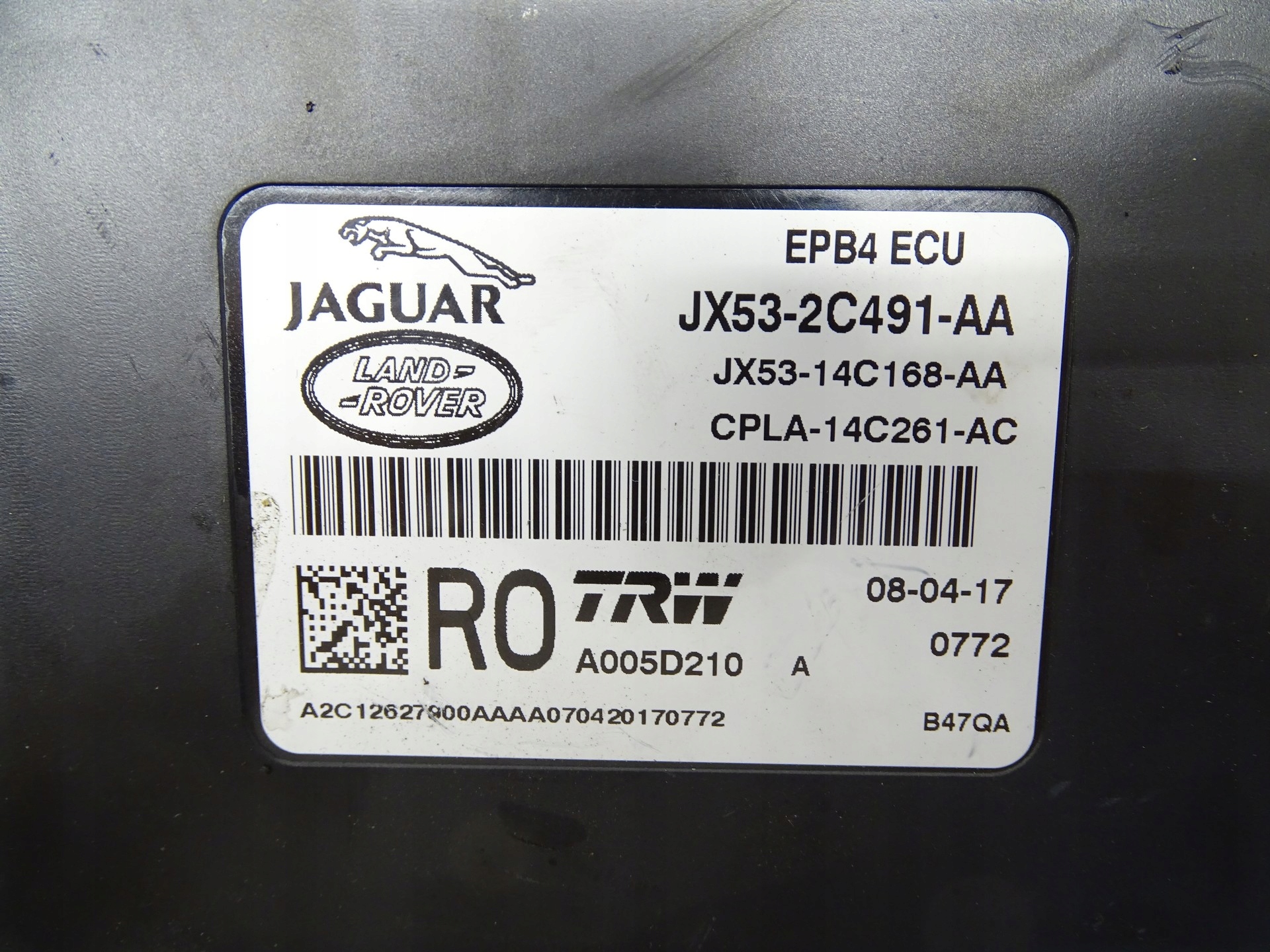 module control unit brakes POSTOJOWEGO JAGUAR F-TYPE JX53-2C491-AA