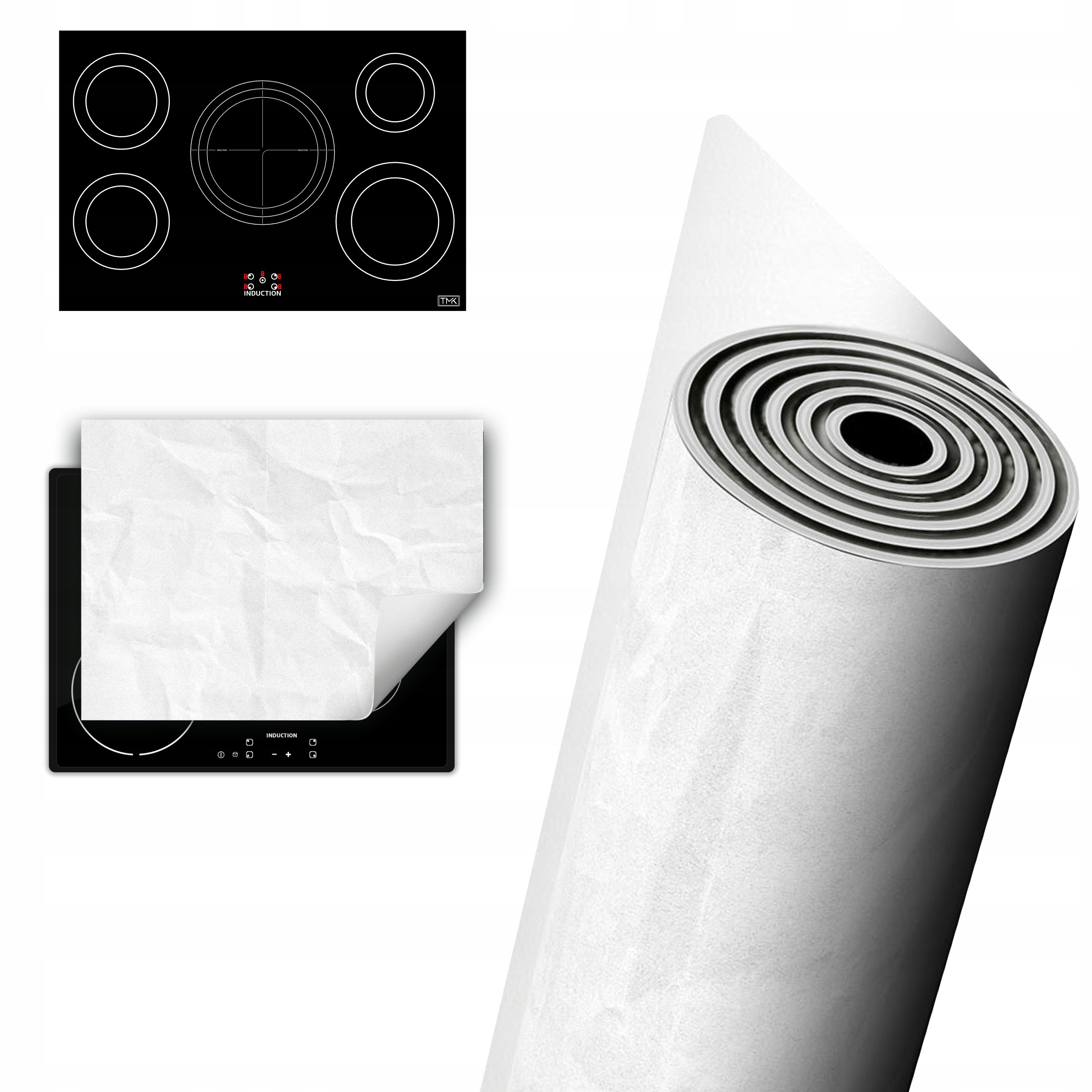 Vinylová Ochranná Deska Na Indukci 80x52 bílá břidlice