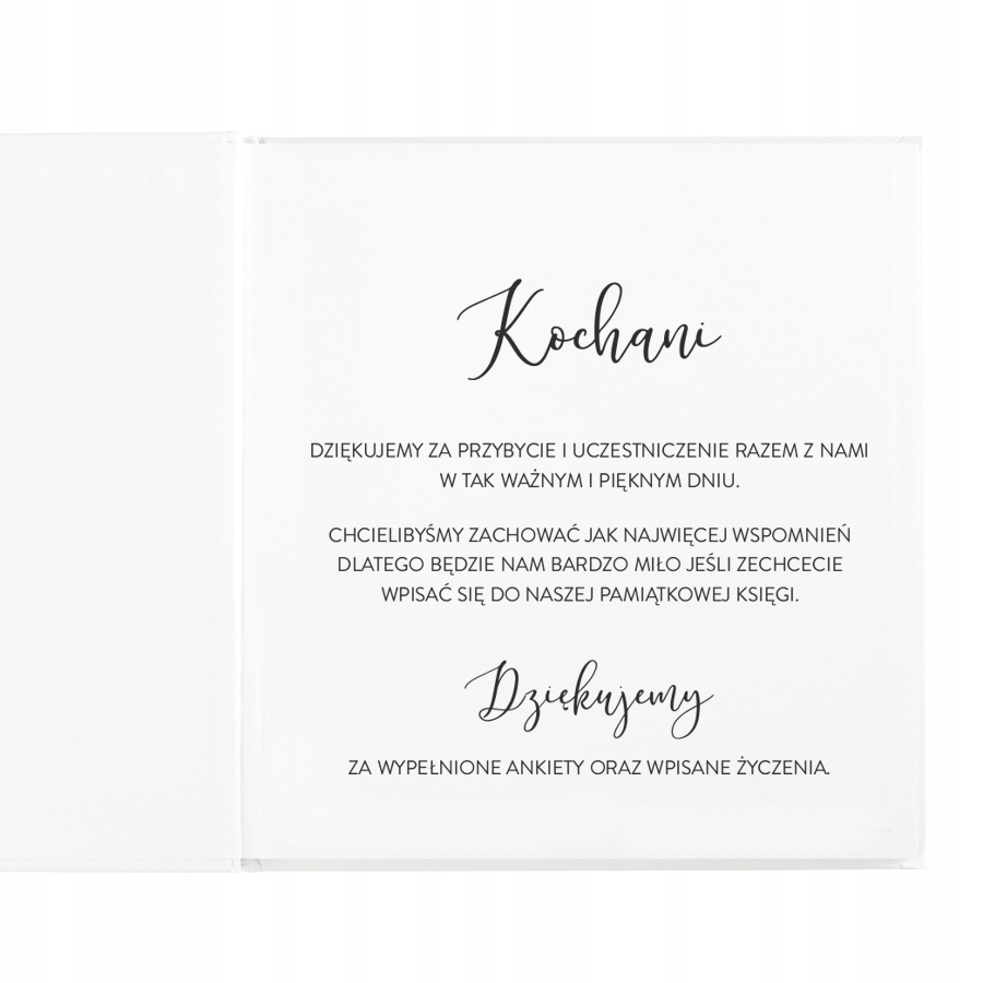 KSIĘGA GOŚCI ANKIETA oraz ZŁOCONE IMIONA II Elegancka i Personalizowana Nazwa Księga Gości Ankieta. Z Ankietami. Biało Złota Złoty Napis Glamour. Wesele Ślub Instax