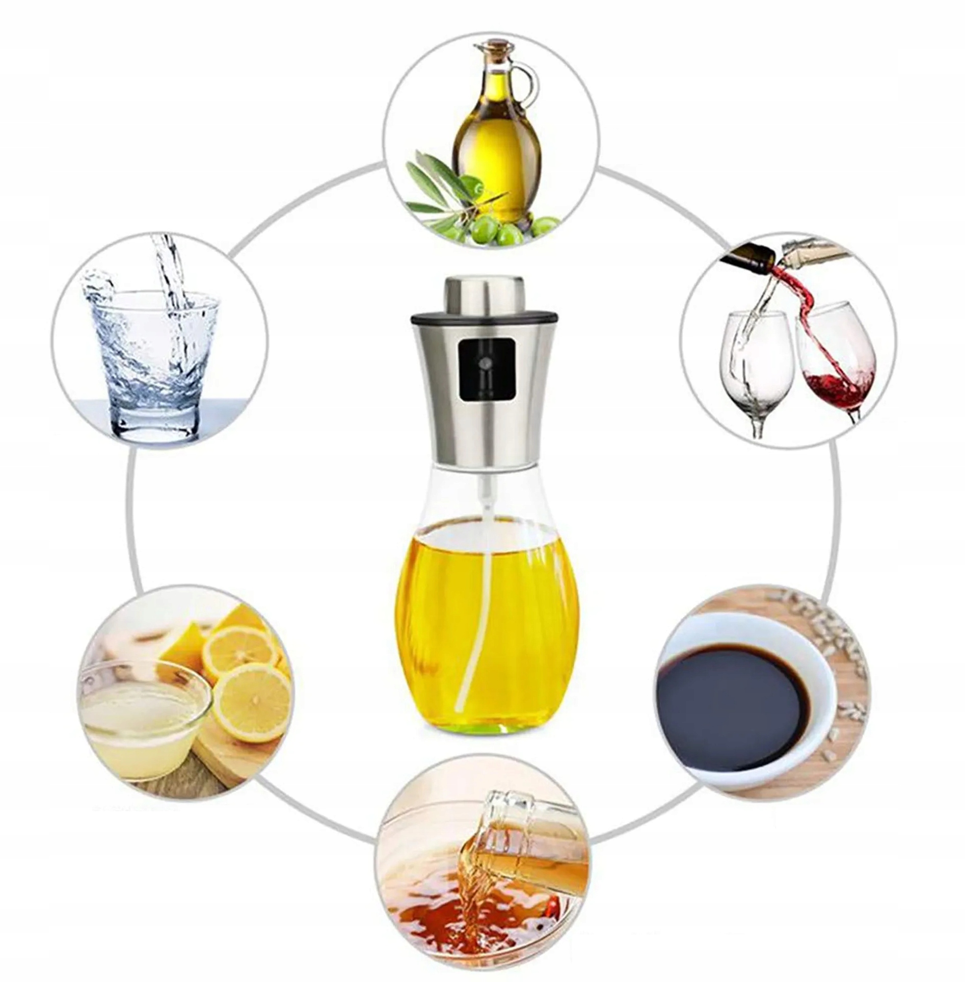 SPRYSKIWACZ DOZOWNIK DO OLEJU OLIWY OCTU W SPRAYU 200 ml Marka Vergionic