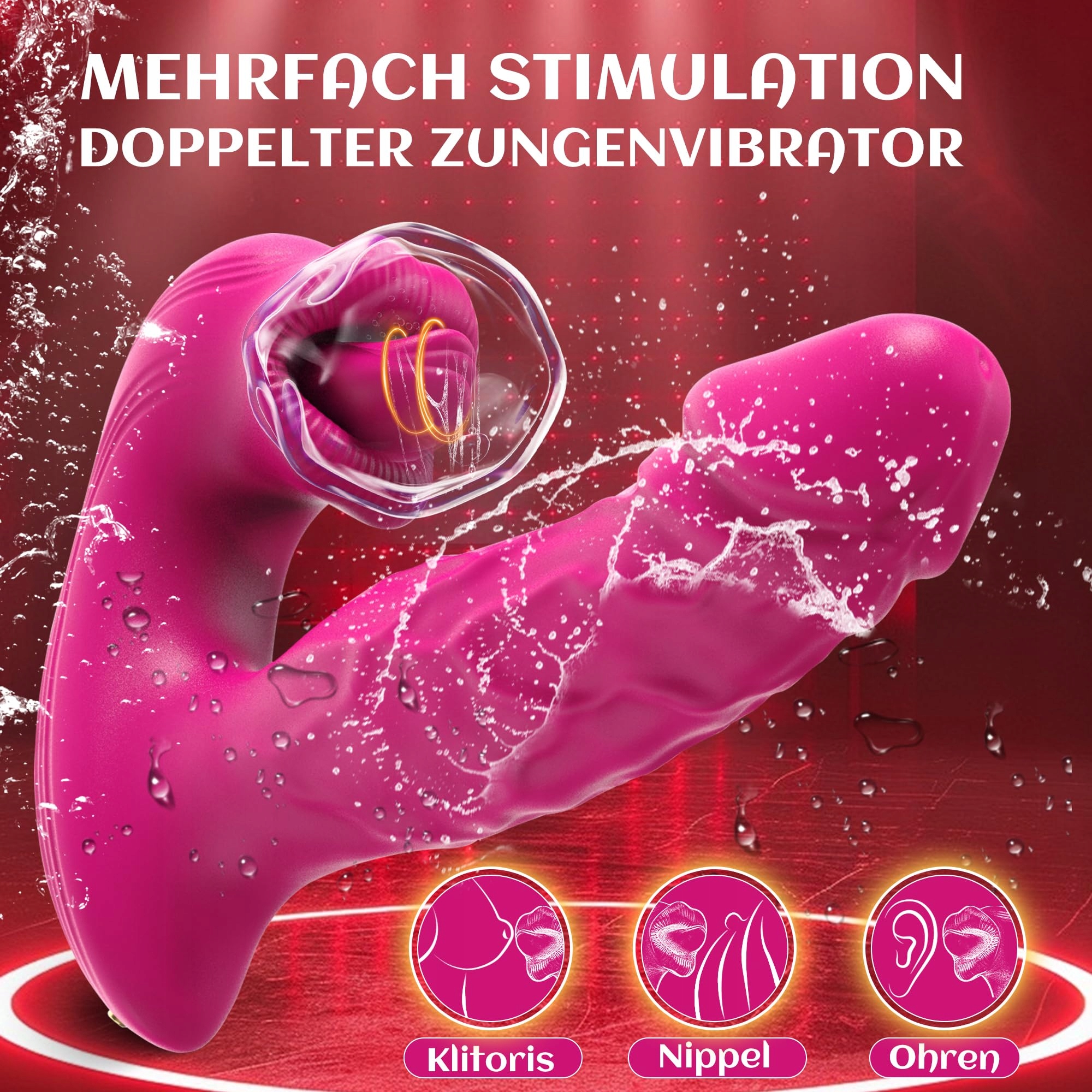 BUNUTNE Wibrator 2w1 Dla Kobiet 9 Trybów Wibracji Zdalne Sterowanie App — miniatura 4