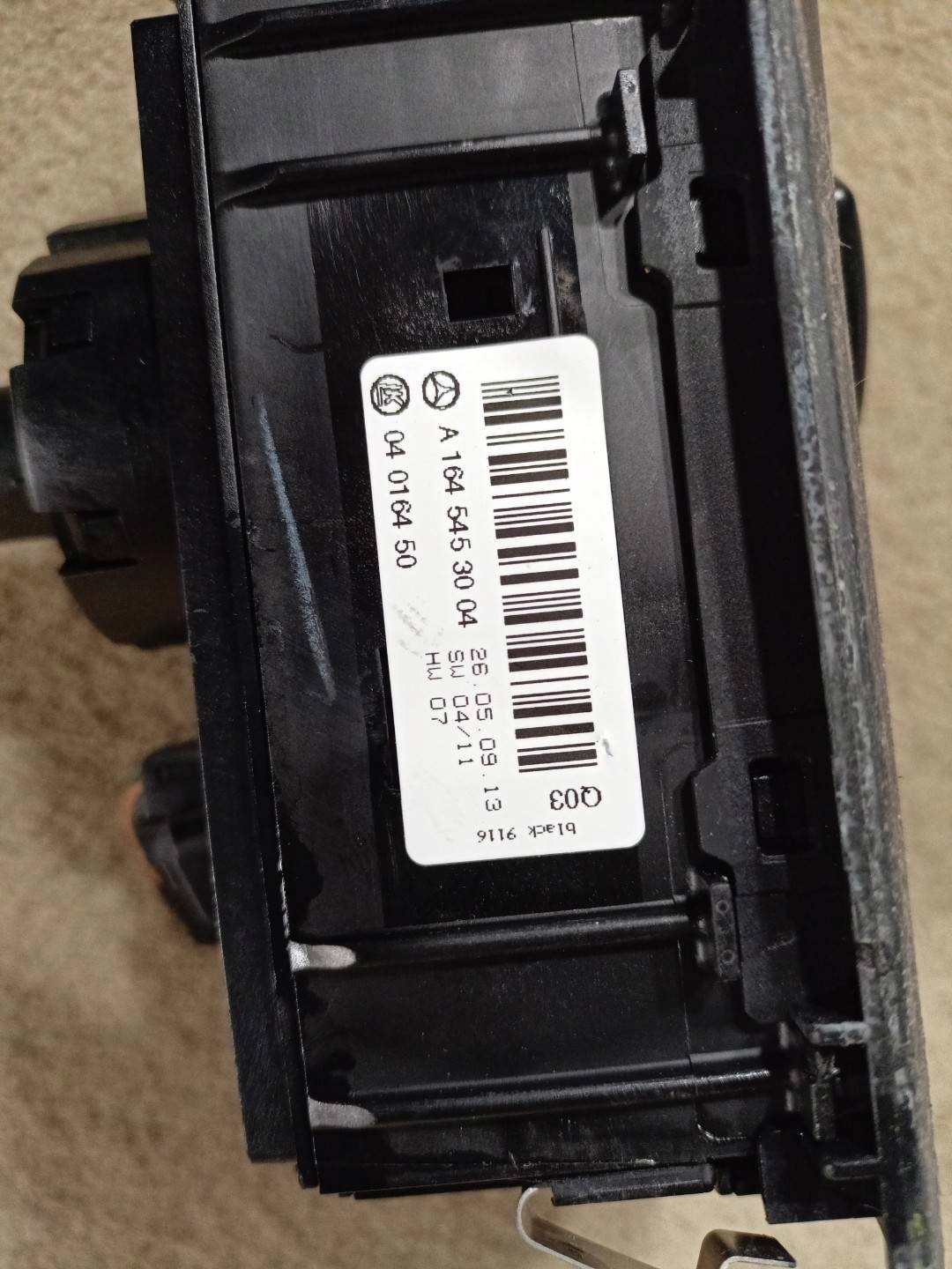 light switch Mercedes-Benz M-Class W164 facelift 2010 A1645453004