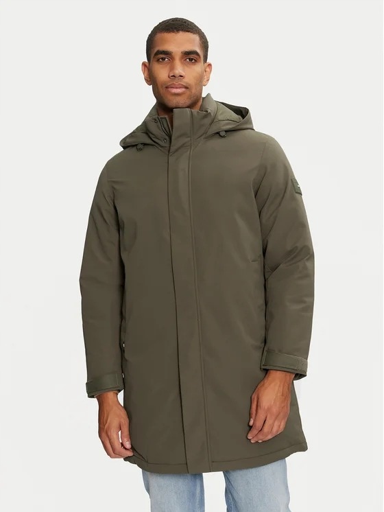 Tommy Hilfiger Pánská Bunda Parka S Kapucí A Zipem, Zelená, M 6FA