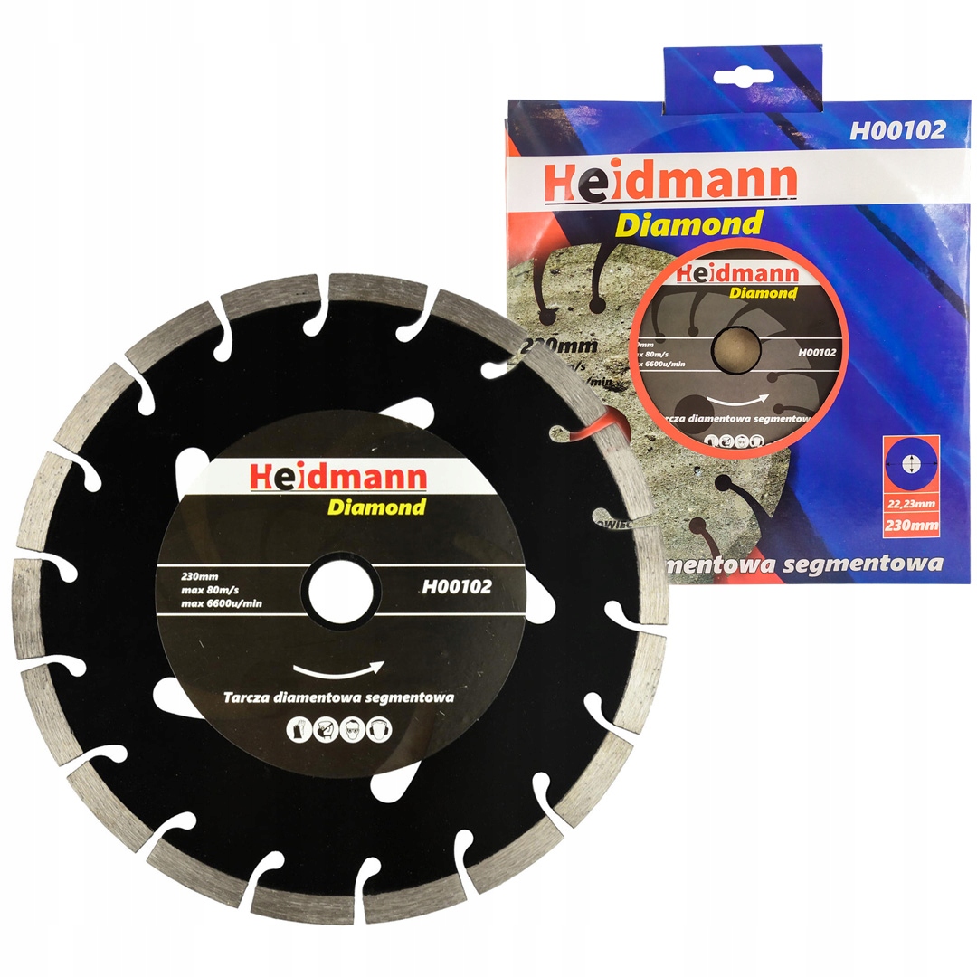 

Tarcza diamentowa segmentowa 230mm M14 Heidmann