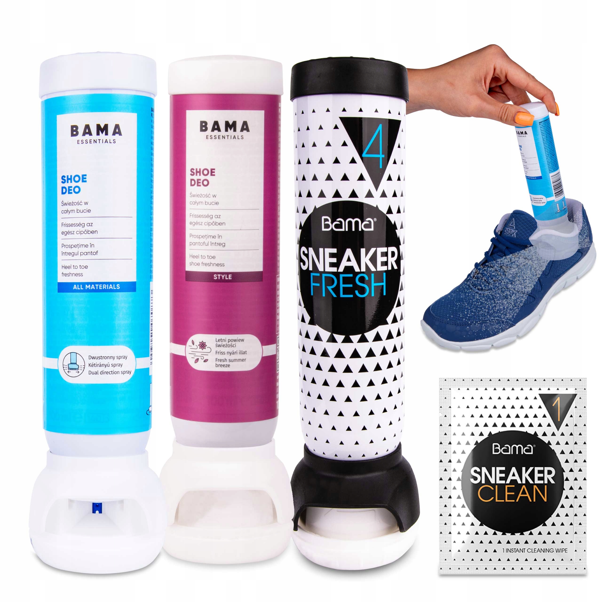 BAMA Dezodorant do obuwia butów mix 3 x 100 ml