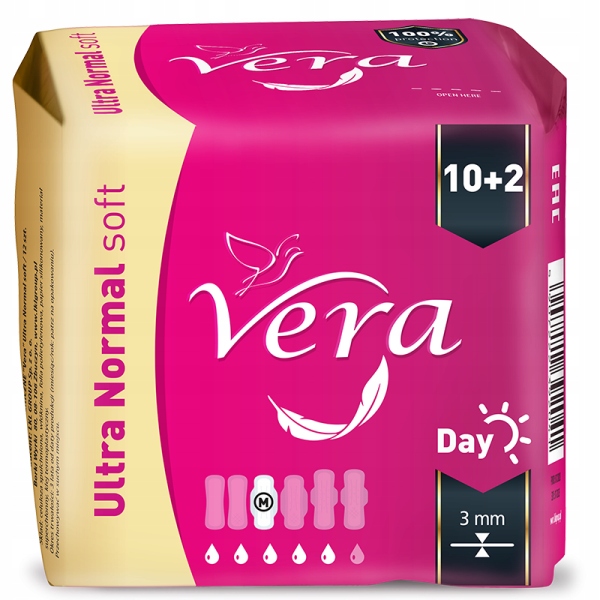 

Podpaski Ultra Normal Day Soft Vera 10+2 szt.