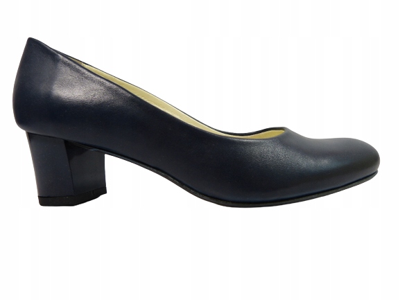 černé klasické každodenní kožené boty polobotky s podpatkem Zych&36
