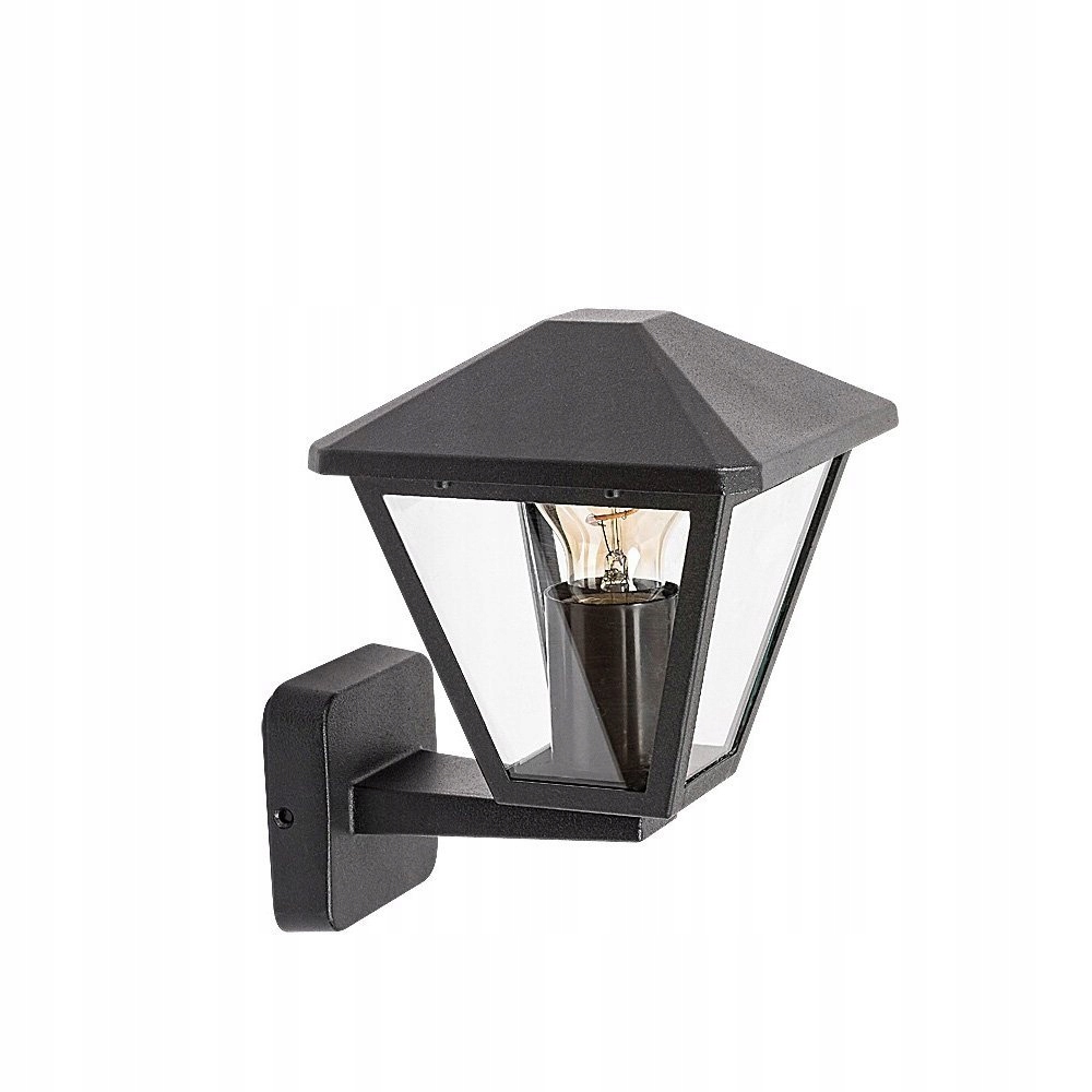 Černá venkovní nástěnná lampa, fasádní lampa