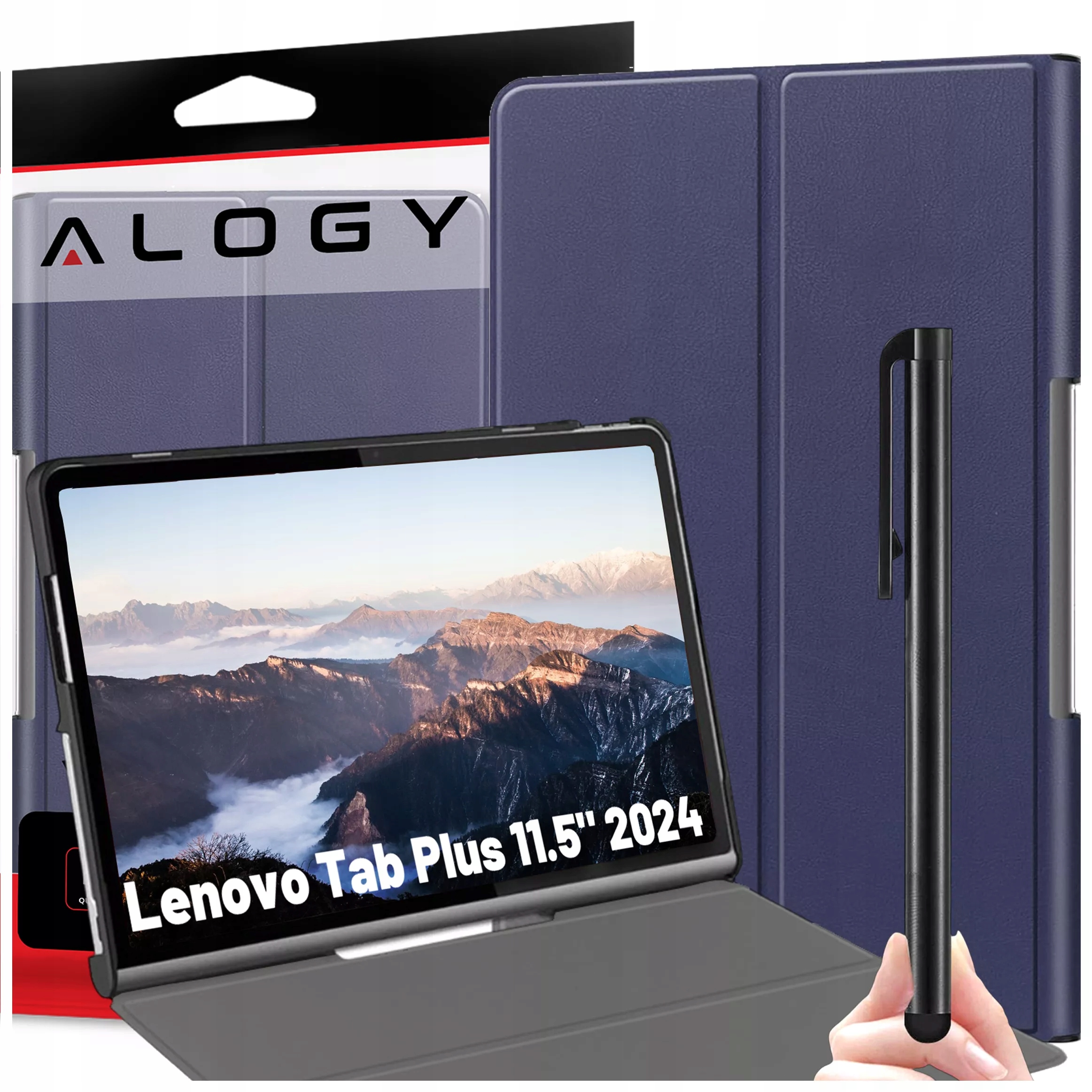 Etui ochronne Rysik case do Lenovo Tab Plus TB351FU 11.5" 2024 granatowy