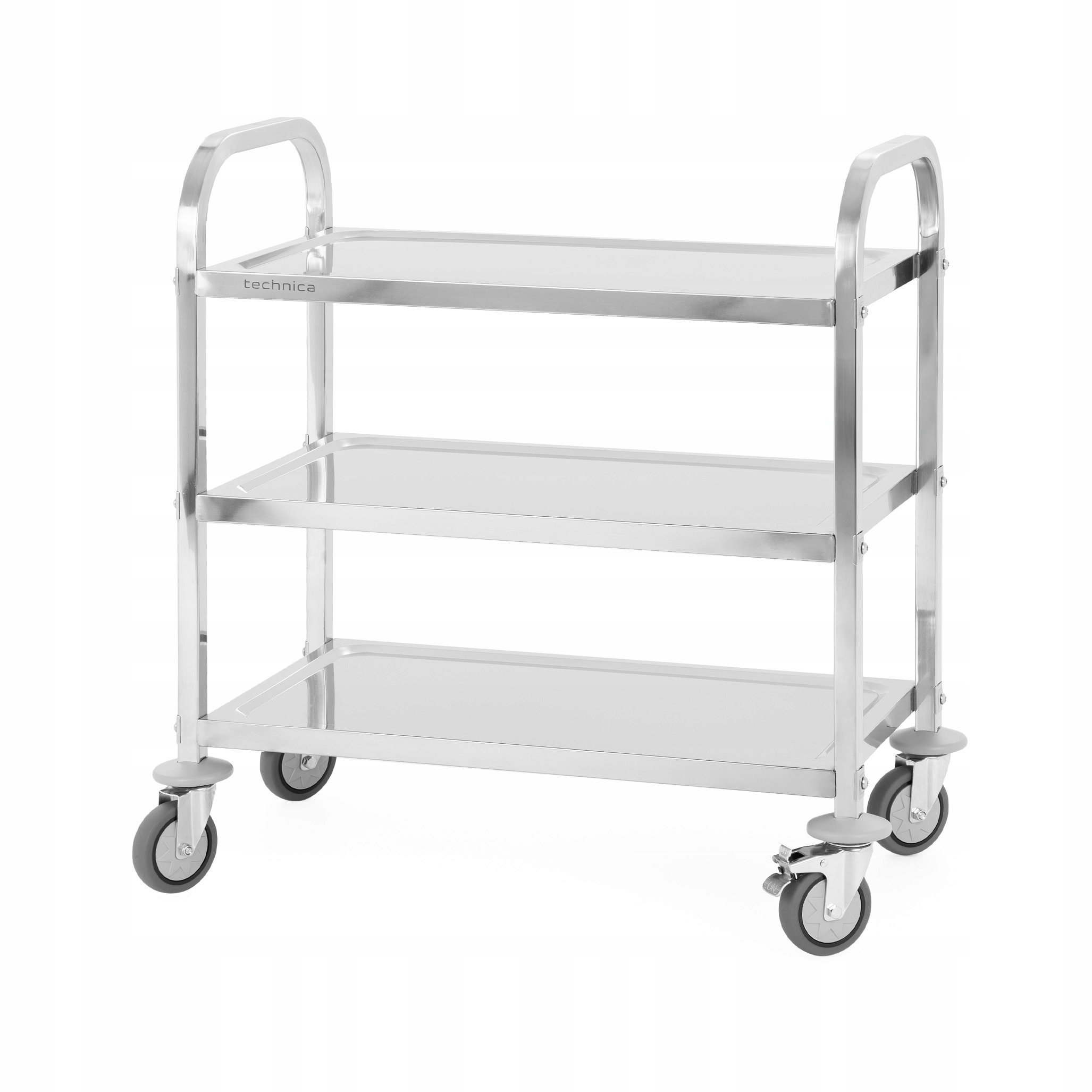 Číšnický Vozík 3-POLICOVÝ Nerezový 75X40X83,5 CM Gastronomický Technica