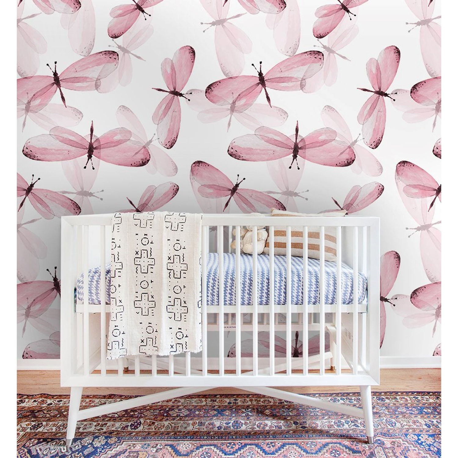 

Fototapeta ścienna Różowe i białe motyle 416x254cm