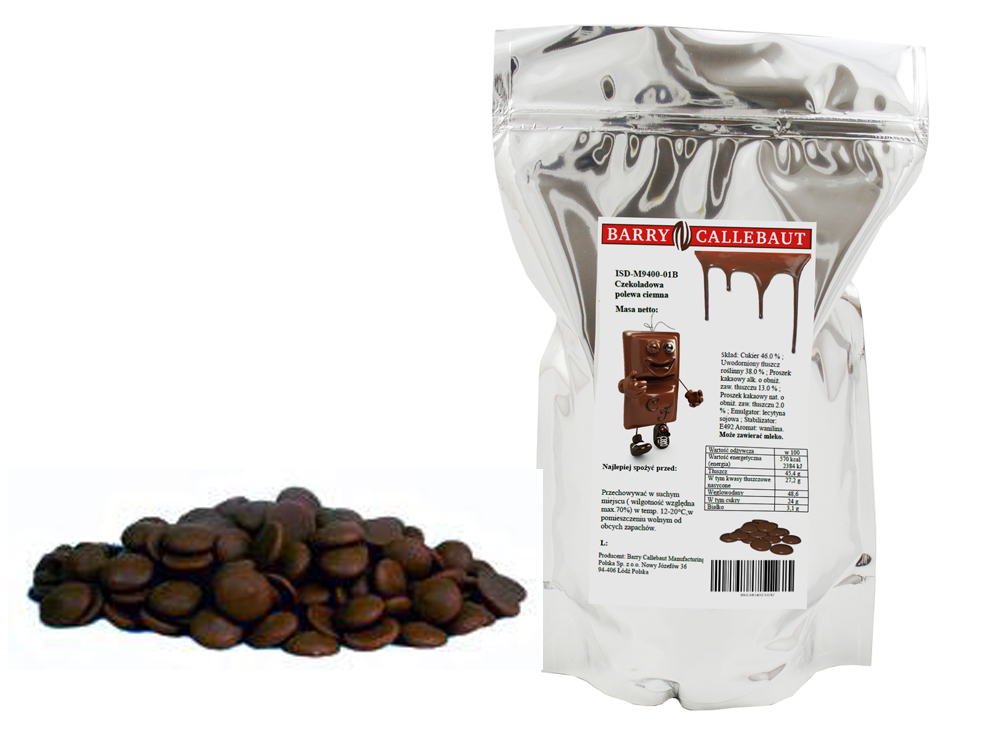 Polewa Czekoladowa Ciemna 2,5 Kg do fontann fondue ciast wypieków deserowa