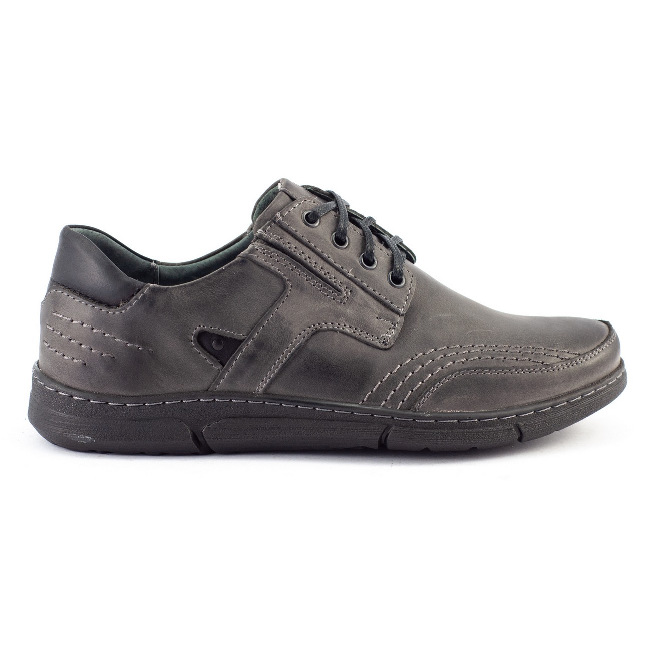 

Buty Casual Męskie Skóra Polskie J55 Szary 41