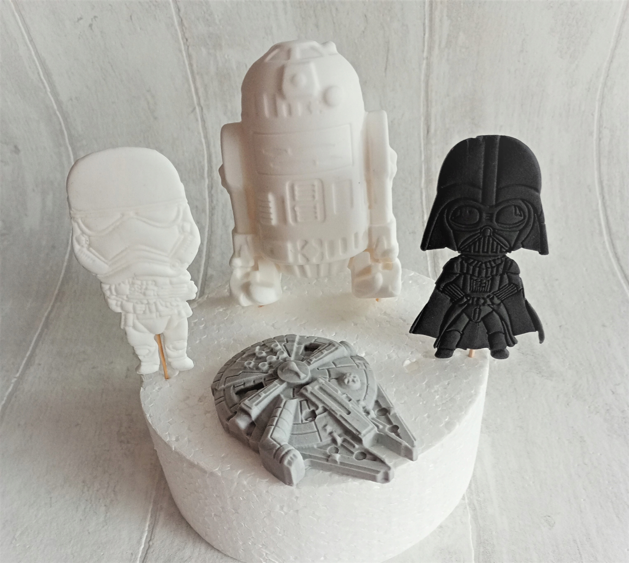 Star Wars figurki Robot strażnik Lord Vader Statek kosmiczny Gwiezdne Wojny