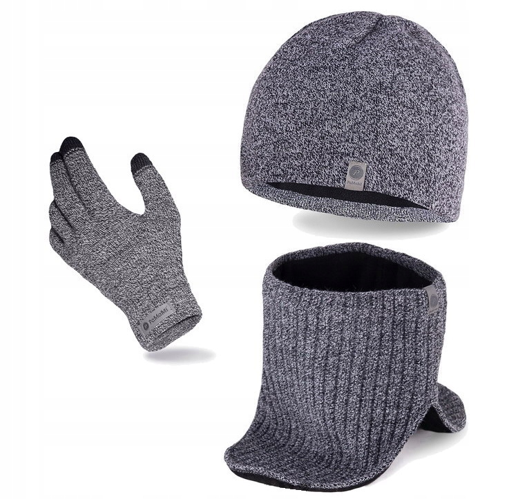 

Komplet czapka komin rękawiczki dotyk Pieprz I Sól