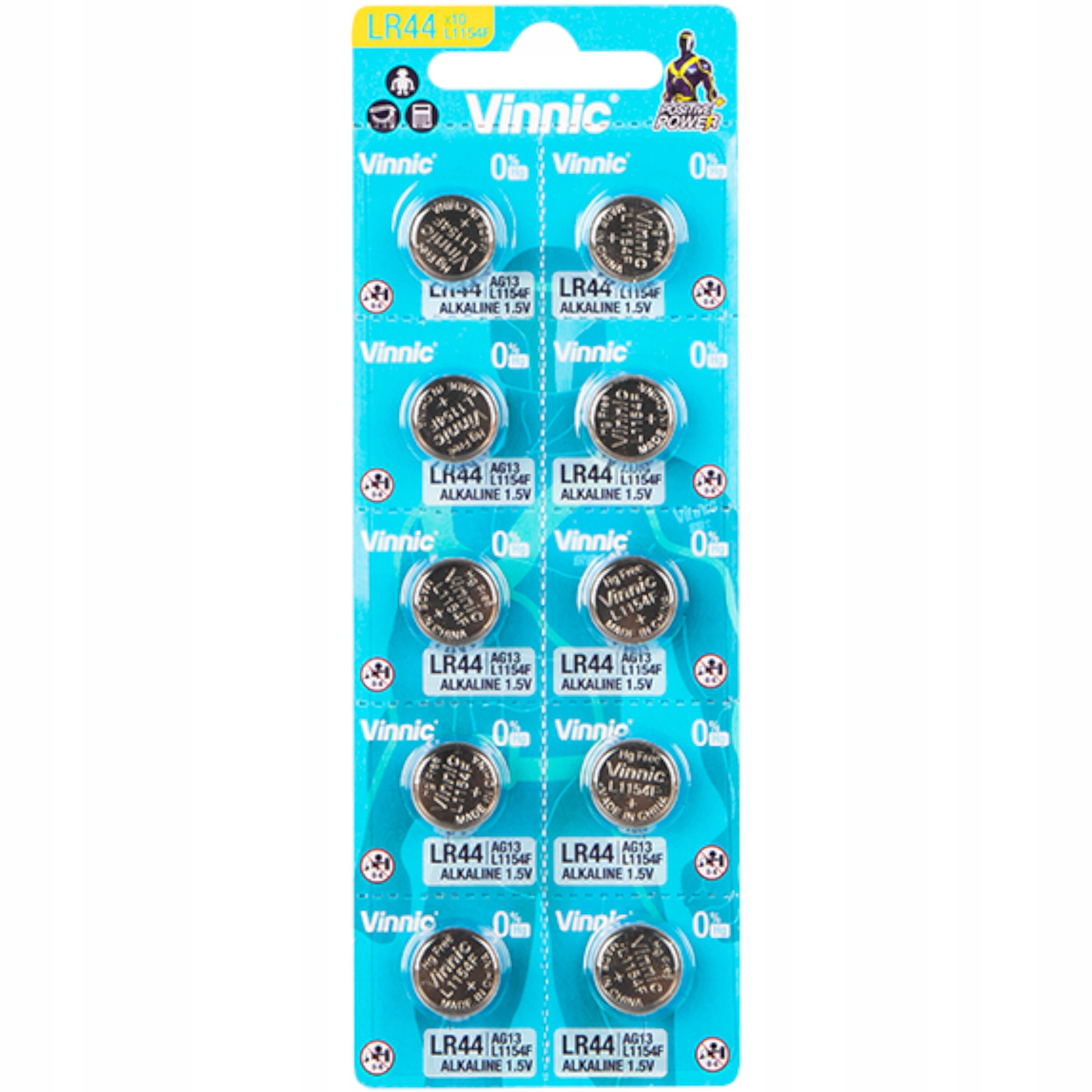 

10x Bateria Guzikowa LR44 AG13 A76 L1154 1,5V