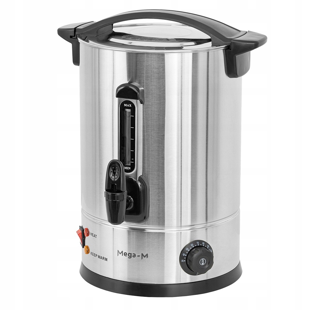 Varník Na Vodu 10L Dvoustěnný ohřívač na kávu a čaj 1800W Mega-M