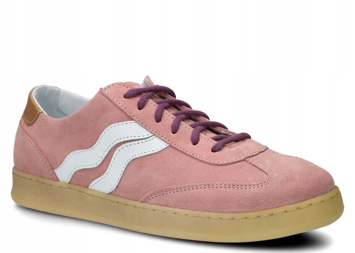 Dámské kožené polobotky korálový velur Nagaba 129, pohodlné, ležérní 36