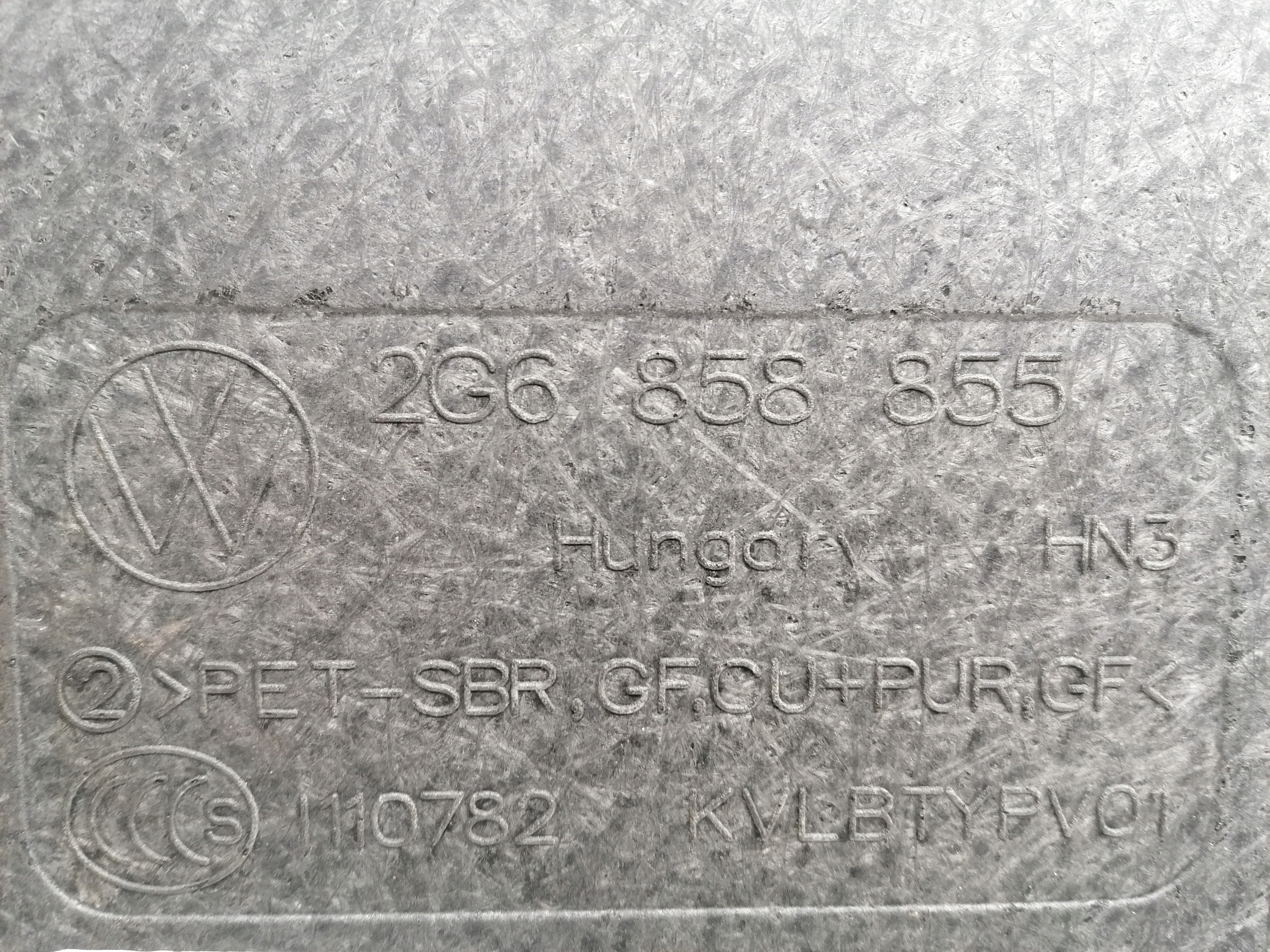 VW POLO VI 2G PODŁOGA BAGAŻNIKA WYKŁADZINA 2G6858855 2017- Producent części Volkswagen OE