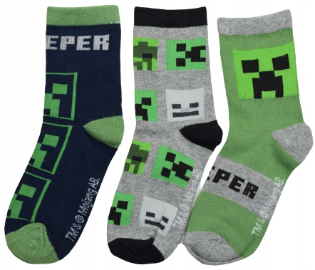 

Skarpetki dziecięce 31/34 Minecraft 3 Pak
