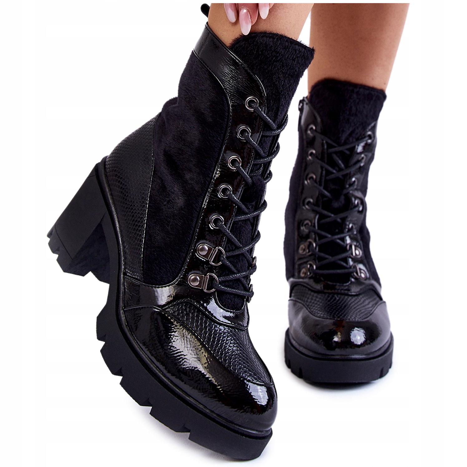 

Damskie Skórzane Botki La.fi 260063B-LA Czarne 41