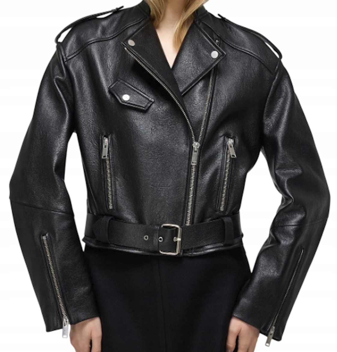 Vsp Ruby Ramoneska Dámská Černá Bunda Z Přírodní Jehněčí Kůže vel. 34