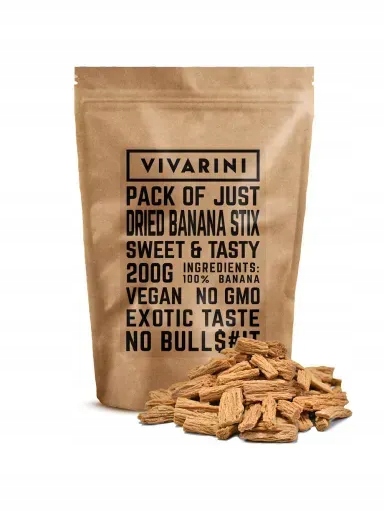 2x Vivarini – Sušené banánové stixy 200 g
