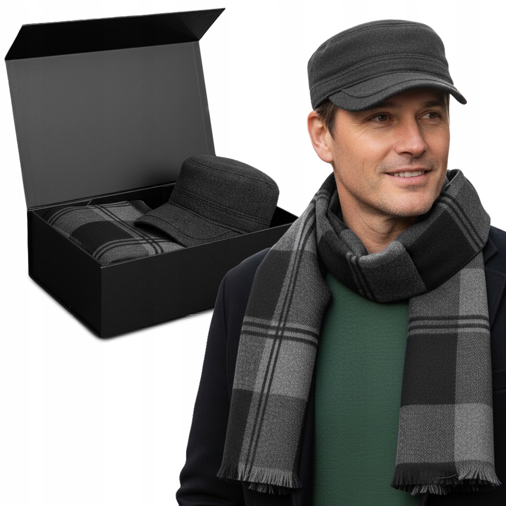 Pánský komplet Patrolová Šála Sada na Dárek v krabičce Pako Jeans