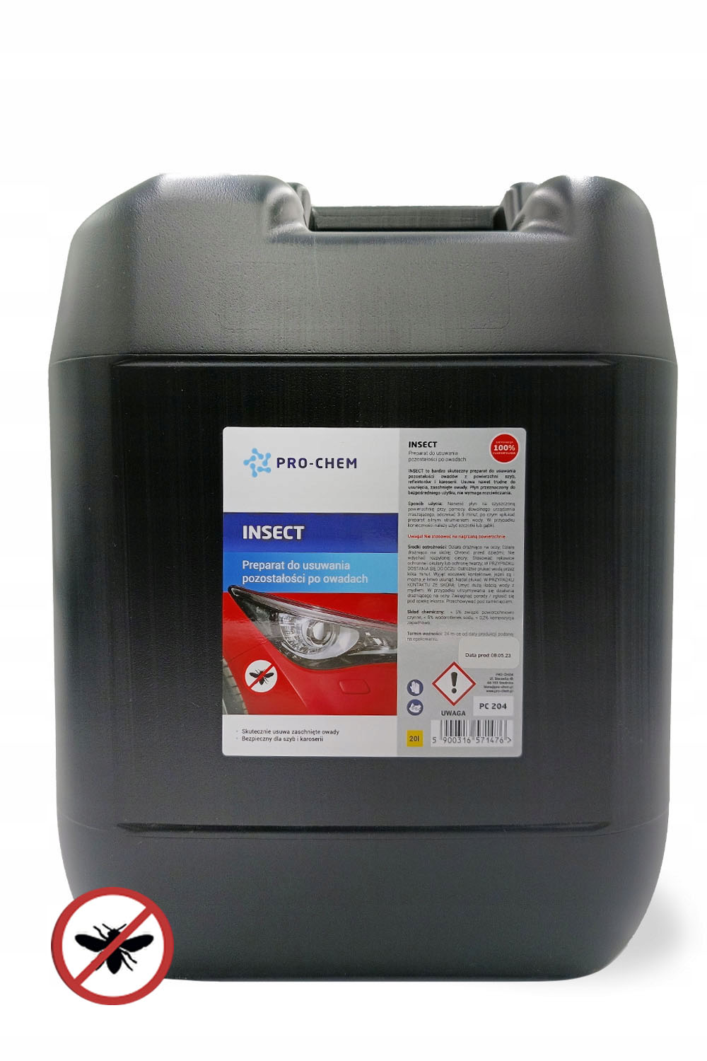 Preparat do usuwania owadów z karoserii PRO-CHEM INSECT 20 L