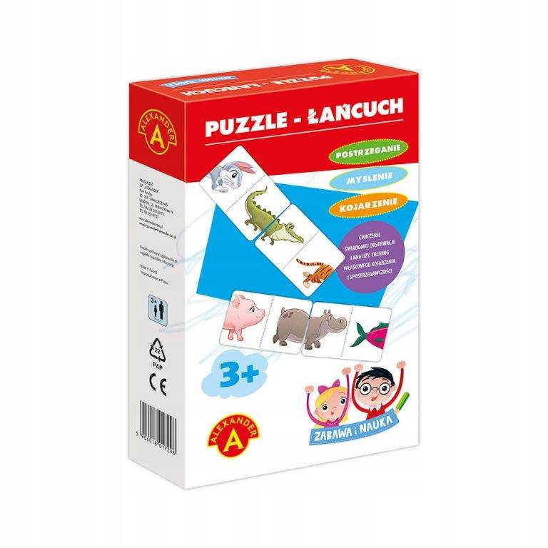 Puzzle – Łańcuch Wiek dziecka 3 lata +
