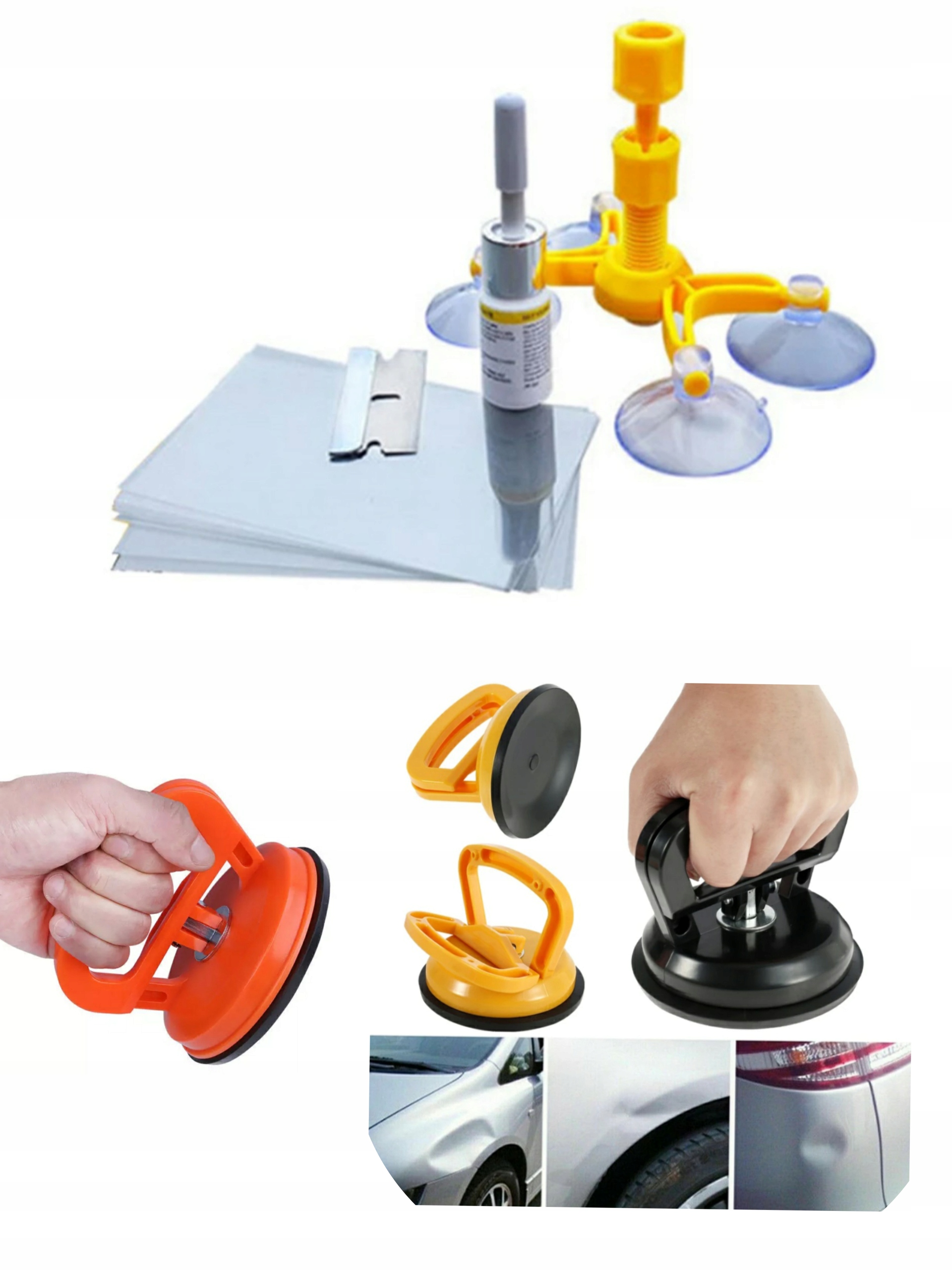 

Przyssawka do wgnieceń Wyciągania + Zestaw Do Szyb