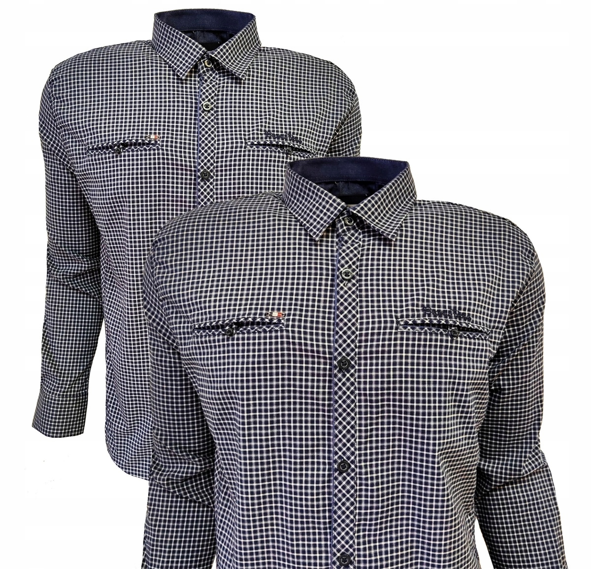 Pánská košile Klasická bavlna kostkovaná Bagarda L