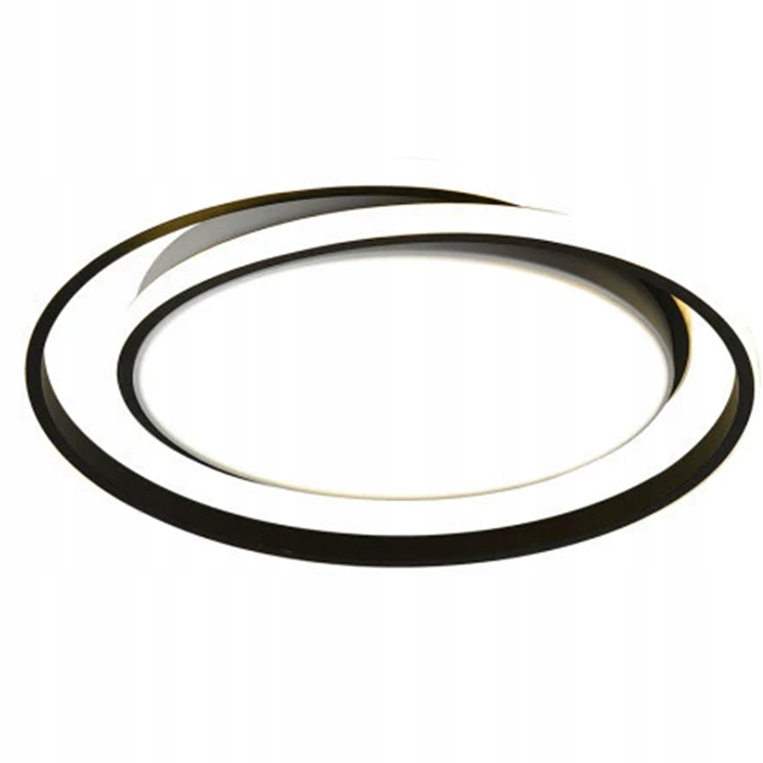 Stropná Led Okrúhla Závesná Lampa Energeticky Úsporná Čierna Stropné Svietidlo 50CM Loft