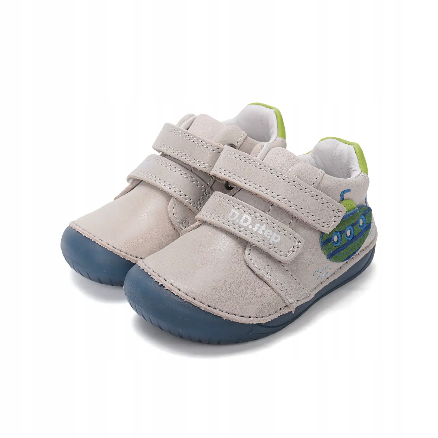 Półbuty skórzane D.D.step Barefoot S070-61420A Dove Grey Rozmiar 21