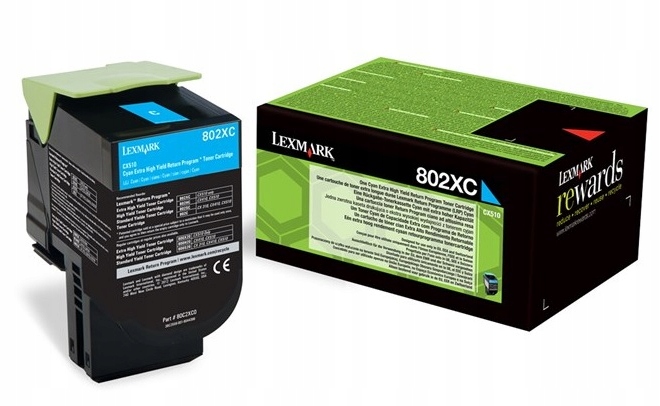 Toner Oryginał Lexmark 80C2XC0 Niebieski