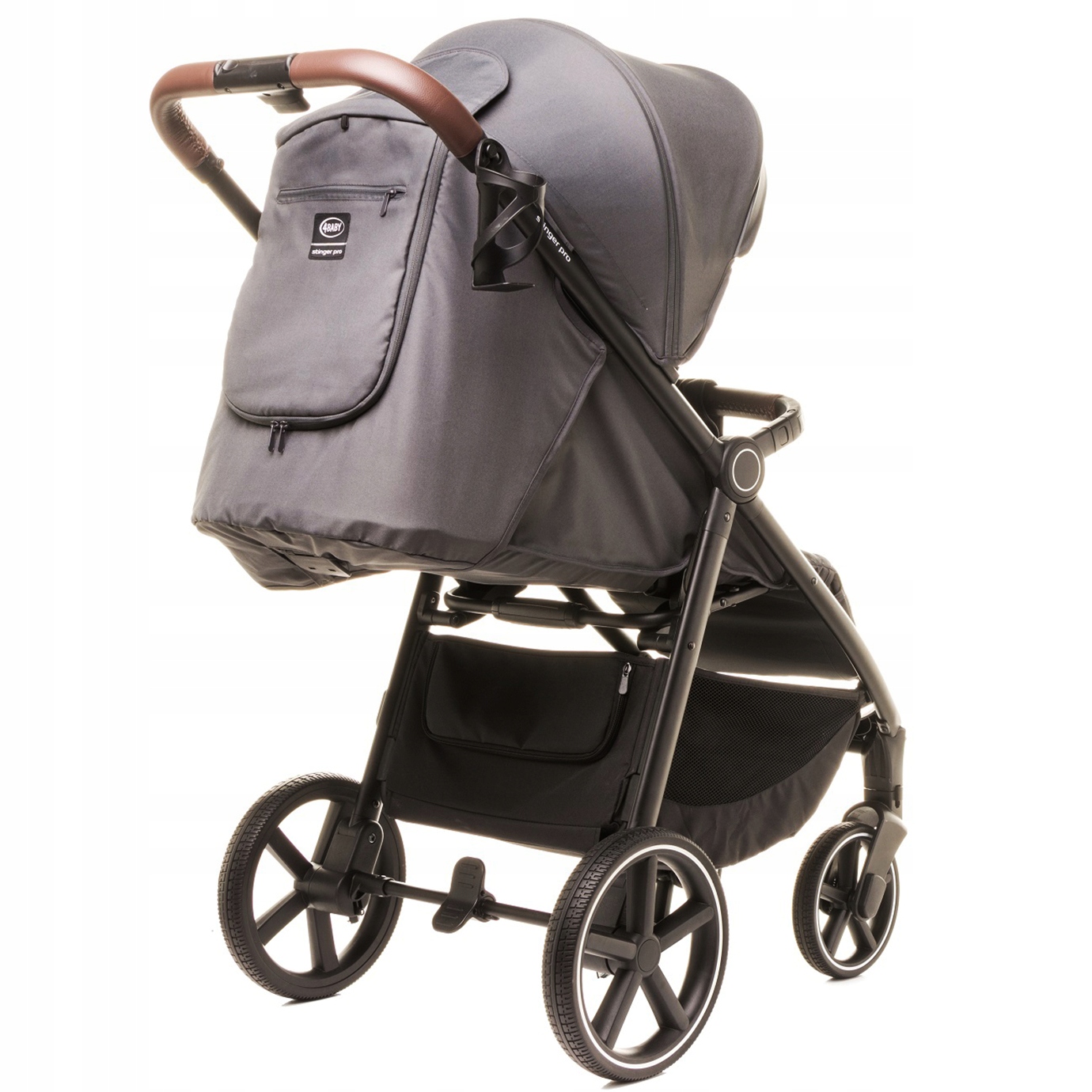 LEKKI Wózek Spacerowy Stinger PRO DUŻE KOŁA REGULACJA + AKCESORIA 0-22KG Marka 4BABY