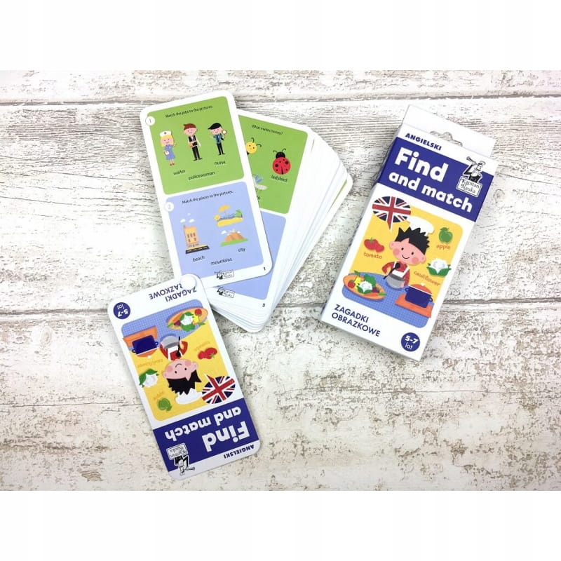 Find and match Angielski Kapitan Nauka Nośnik książka papierowa