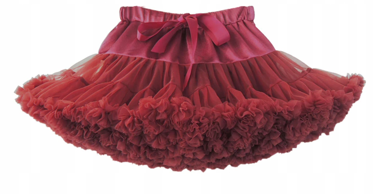 Tiulowa spódniczka PIĘKNA PUSZYSTA Z FALBANKAMI