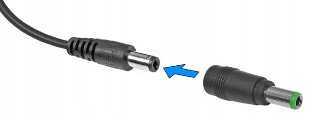 Adapter zasilania DC 3.0/6.0mm/wt-2.1/5.5mm/gn Marka Stratos