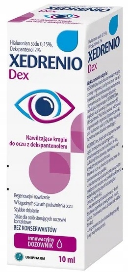 

Xedrenio Dex Krople nawilżające do oczu 10 ml