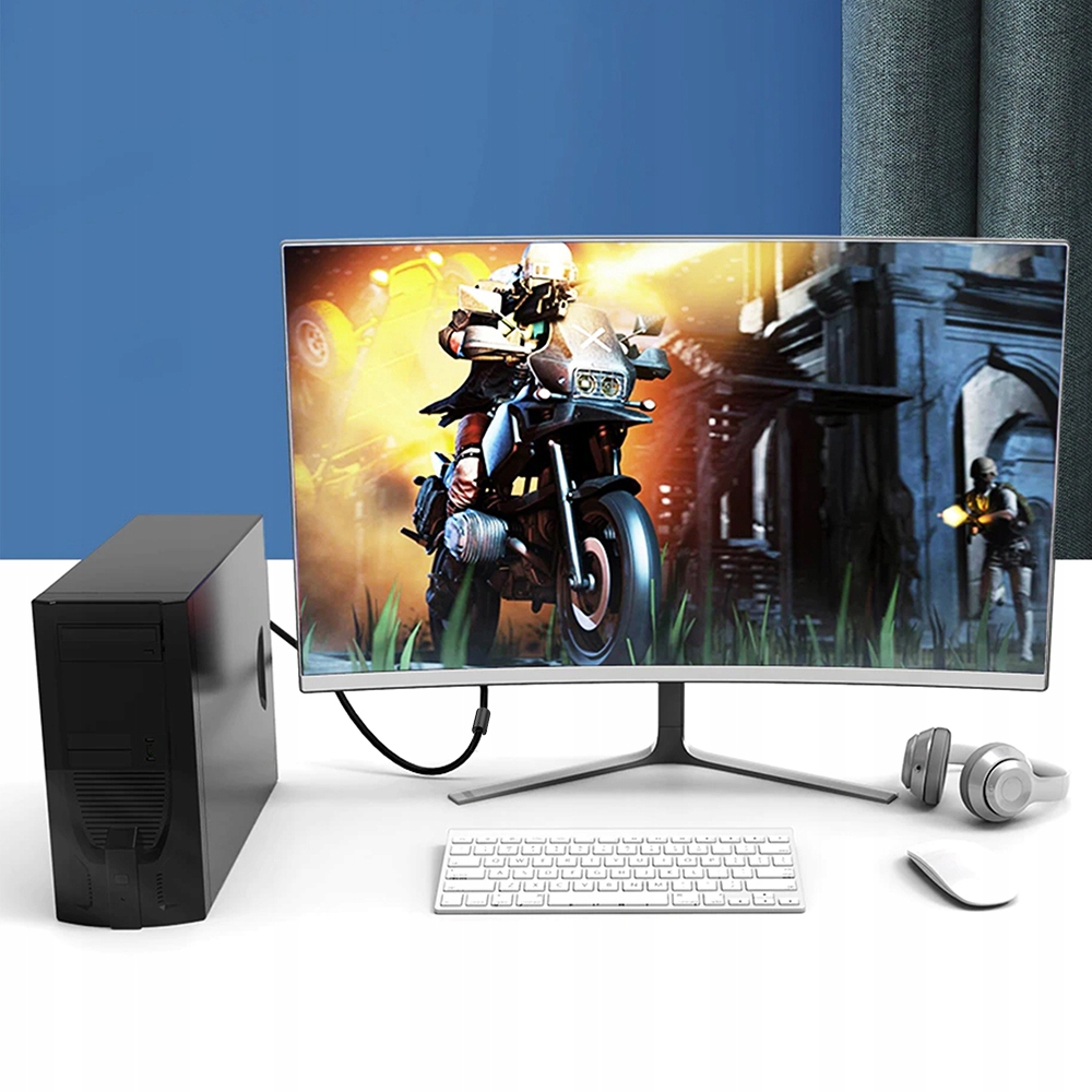 KABEL VGA-VGA DO MONITORA VGA D-SUB FULL HD 1,4M Długość kabla 1.5 m