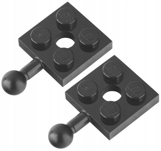 

22284Na Lego 15456 6051038 płytka 2x2 czarny 2szt
