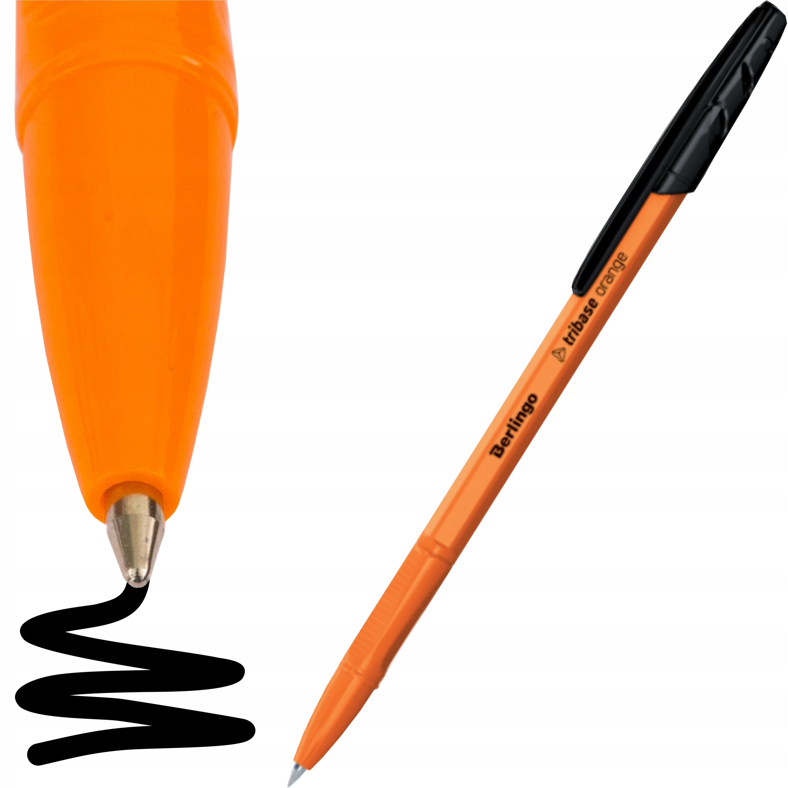 

Długopis kulkowy Tribase Orange 0.7mm czarny