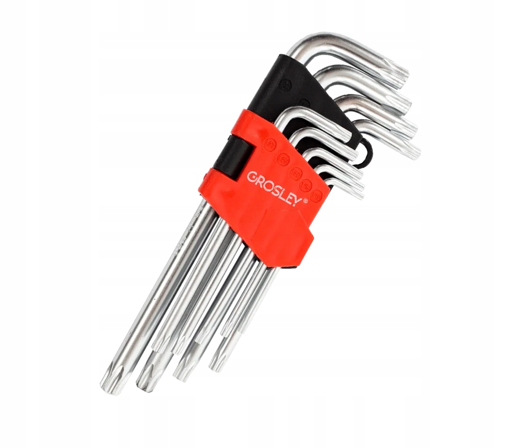 Zestaw kluczy imbusowych torx długich - 9 szt.
