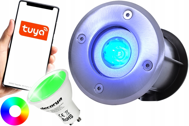 LAMPA OPRAWA LED NAJAZDOWA DOGRUNTOWA WPUSZCZANA STEROWANIE TELEFONEM Rodzaj gwintu GU10